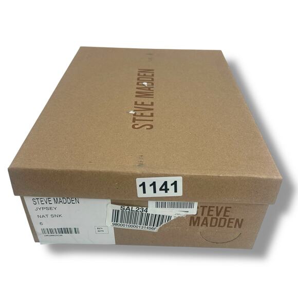 Steve Madden Snakeskin strappy heels size 6 ankle strap stiletto open toe dressy - Picture 10 of 10